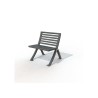 Chaise Horizon métal peint