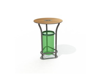 Corbeille Paus' stratifié compact