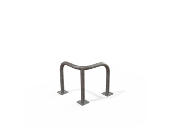Arceau d'angle de protection 3 pieds galvanisé