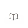 Arceau d'angle de protection 3 pieds galvanisé