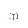 Arceau d'angle de protection 3 pieds peint