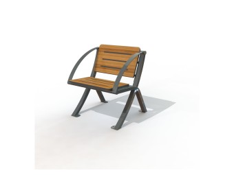 Fauteuil exterieur Bergerac stratifié compact