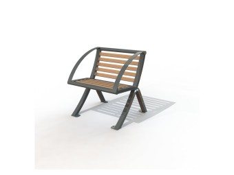 Fauteuil exterieur Horizon stratifié compact