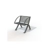 Fauteuil exterieur Horizon métal peint