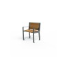Fauteuil exterieur Square stratifié compact
