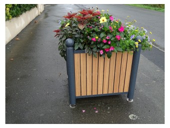 Jardinière Chartrons tête boule stratifié compact