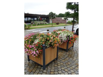 Jardinière Chartrons tête boule stratifié compact