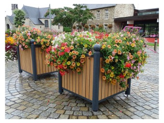 Jardinière Chartrons tête boule stratifié compact