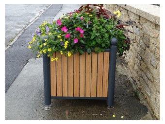 Jardinière Chartrons tête boule stratifié compact