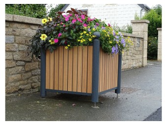Jardinière Chartrons tête boule stratifié compact