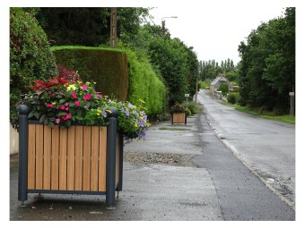 Jardinière Chartrons tête boule stratifié compact