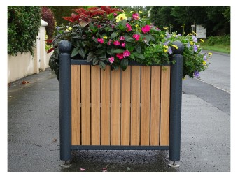Jardinière Chartrons tête boule stratifié compact
