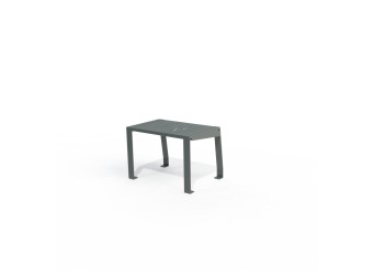 Tabouret exterieur Square métal peint