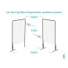 Lot de 2 grilles d'exposition prètes à poser