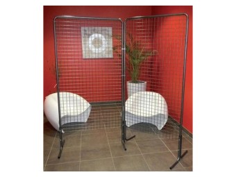 Lot de 2 grilles d'exposition prètes à poser
