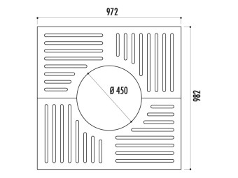 Grille d'arbre Impu