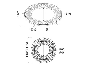 Grille d'arbre Circular