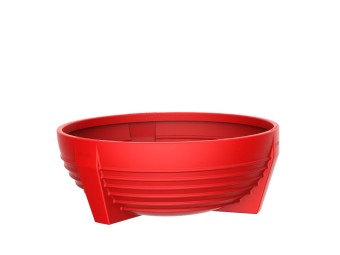 Jardinière ronde Futura en plastique