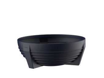 Jardinière ronde Futura en plastique