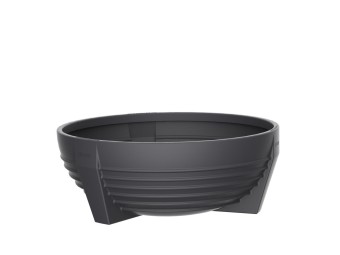 Jardinière ronde Futura en plastique