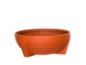 Jardinière ronde Futura en plastique