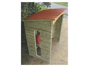 Abri bus Lancelot en bois
