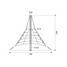 Pyramide de corde 2,7 m