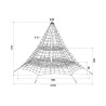 Pyramide de corde 5,5 m