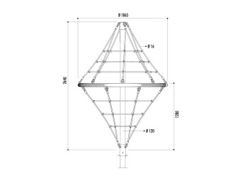 Jeu à grimper en corde Diamond