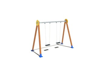 Balançoire en bois - 2 places