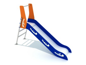 Toboggan hauteur 90 cm - Echelle en acier