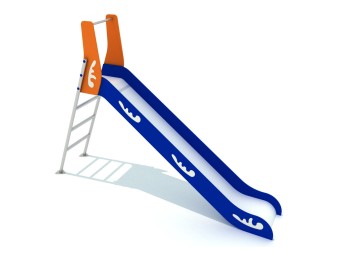 Toboggan hauteur 130 cm - Echelle en acier