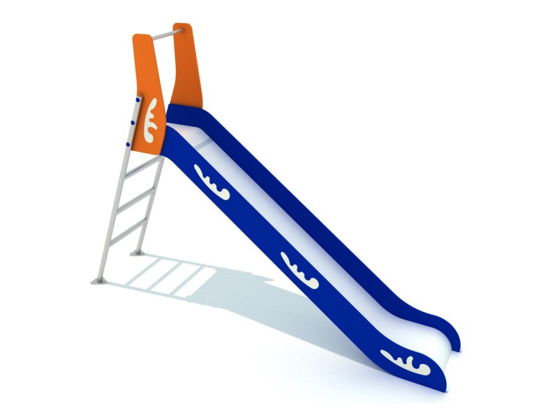 Toboggan hauteur 130 cm - Echelle en acier Toboggan hauteur 130 cm - Echelle en acier