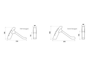 Toboggan hauteur 91 cm