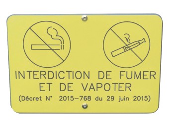 Panneau réglementaire pour aire de jeu