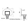 Panier de basket fixation murale