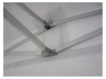 Abri de stand parapluie anti feu M2