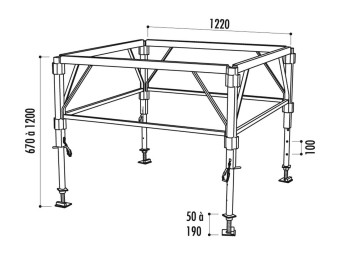 Podium modulable