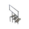 Escalier pour praticable ciseaux