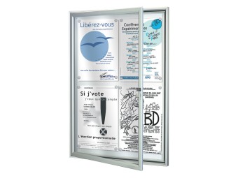 Vitrine pour affichage exterieur Tradition