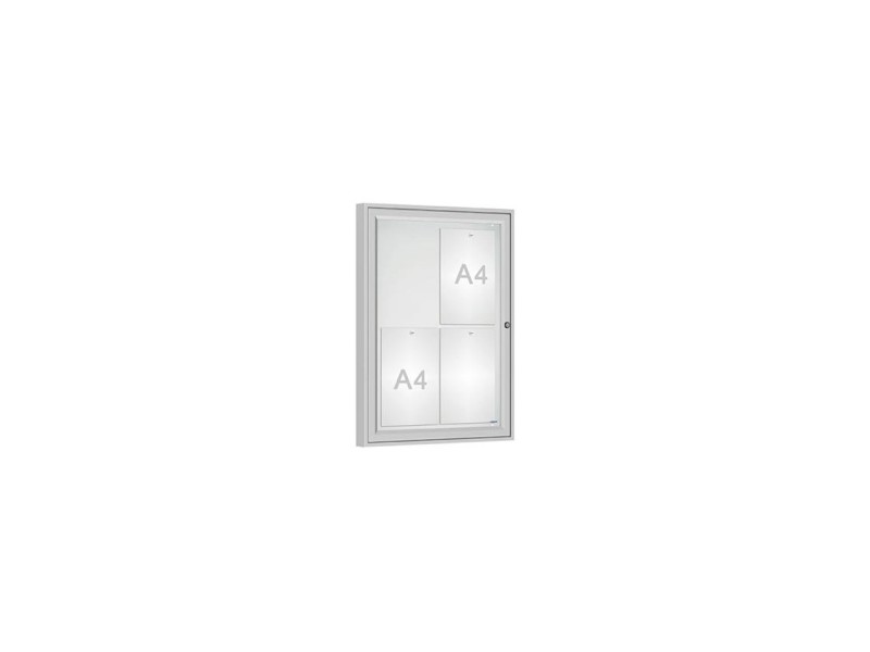 Vitrine pour affichage exterieur Classique simple battant