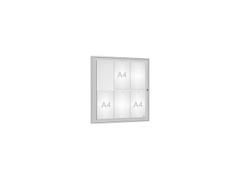 Vitrine pour affichage exterieur Classique simple battant