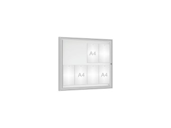 Vitrine pour affichage exterieur Classique simple battant