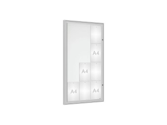 Vitrine pour affichage exterieur Classique simple battant