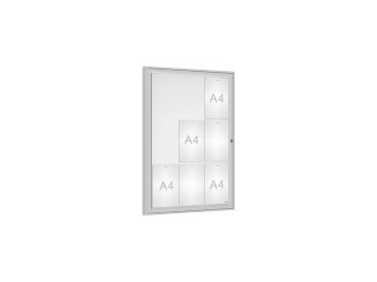 Vitrine pour affichage exterieur Classique simple battant
