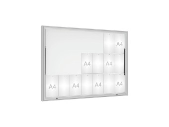 Vitrine pour affichage exterieur Classique simple battant