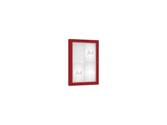 Vitrine pour affichage exterieur Classique simple battant