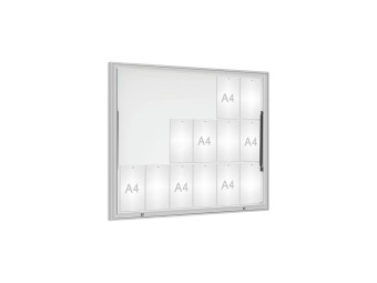 Vitrine pour affichage exterieur Classique simple battant