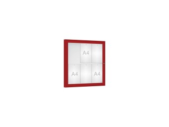 Vitrine pour affichage exterieur Classique simple battant