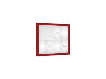 Vitrine pour affichage exterieur Classique simple battant